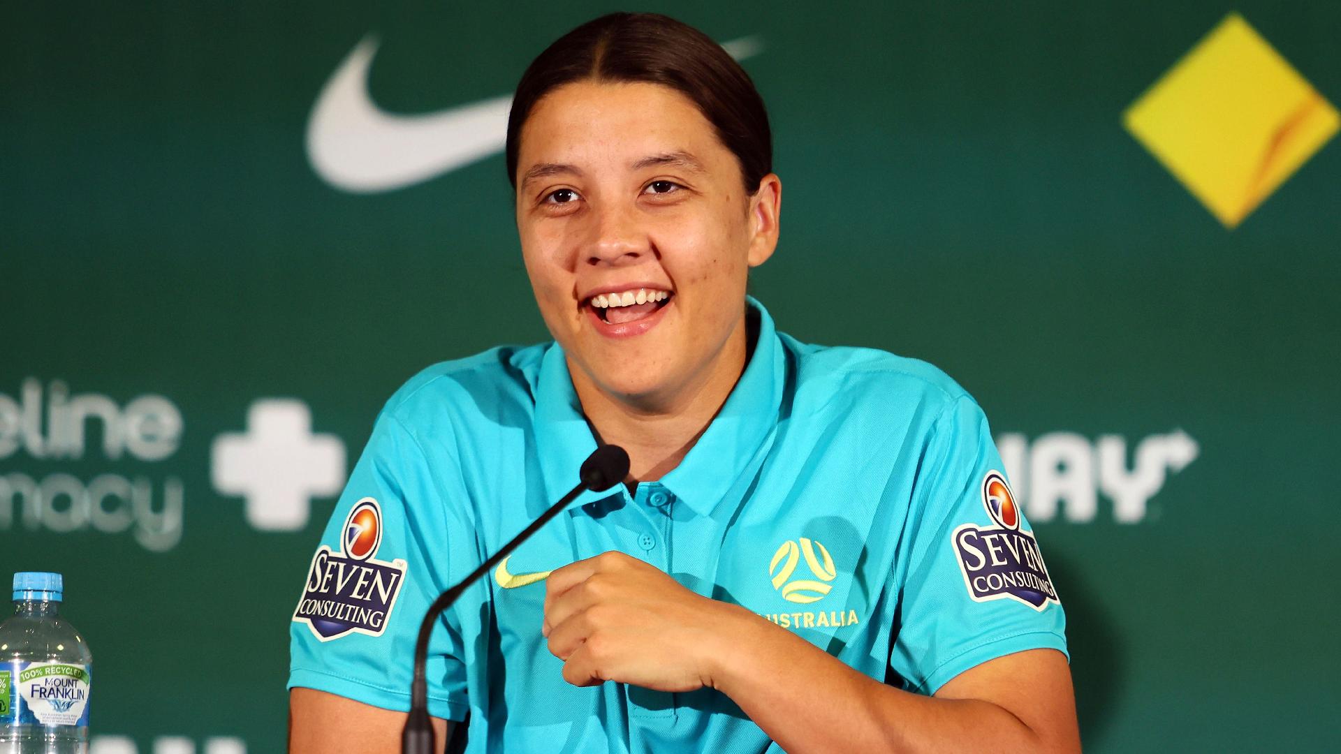 Australia’s Women’s World Cup captain Sam Kerr (Tertius Pickard/AP)