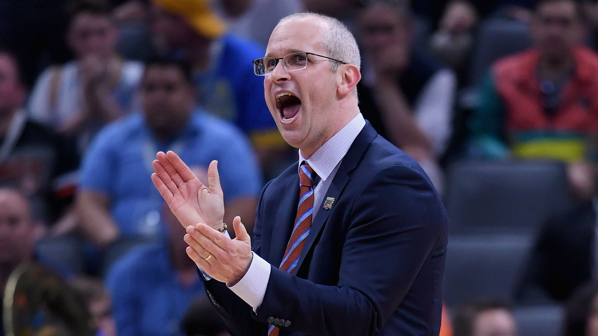 Rhode Island coach Dan Hurley reacts perfectly to brother, Arizona ...