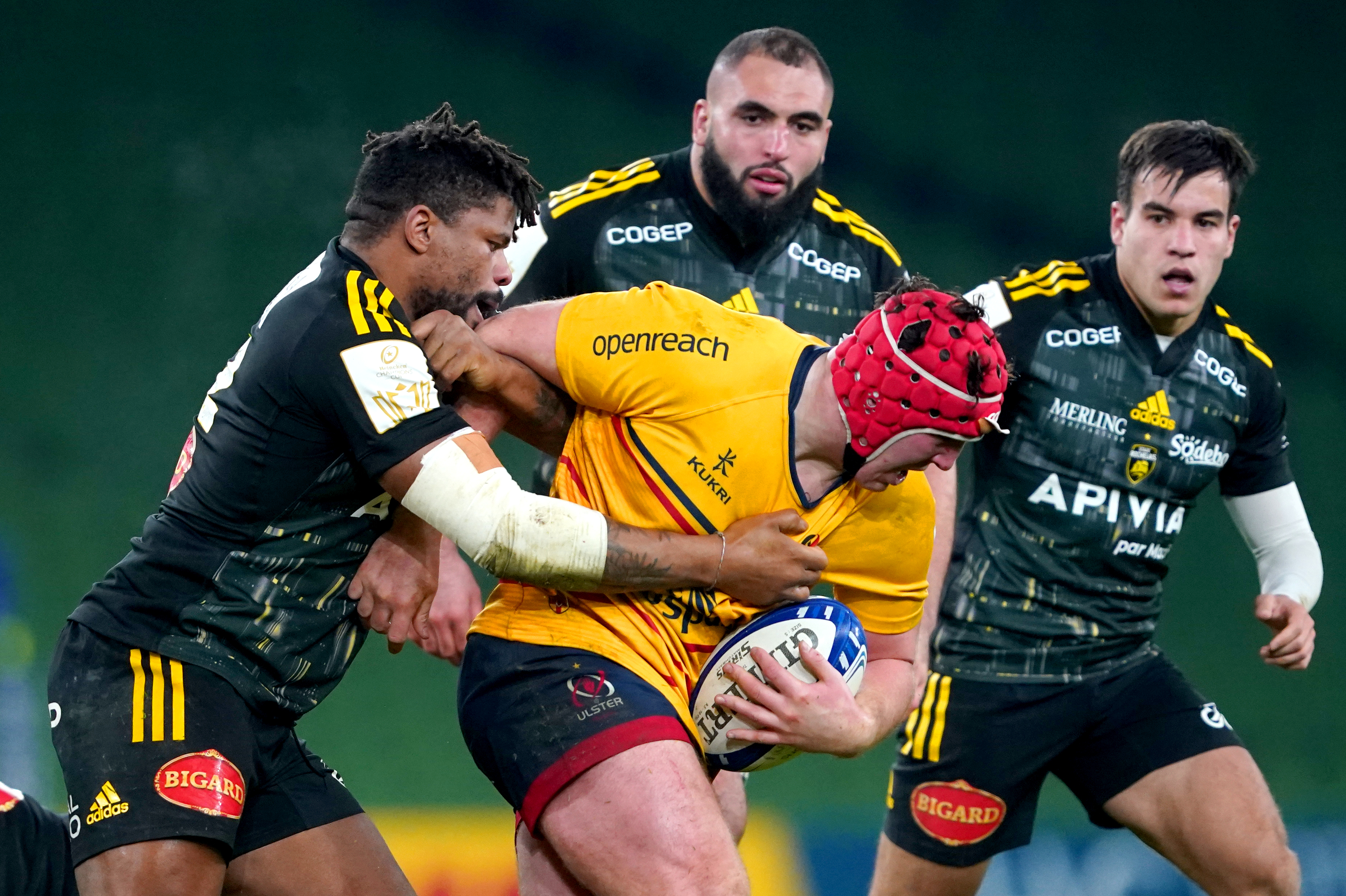 Tom Stewart, with ball, has impressed Andy Farrell