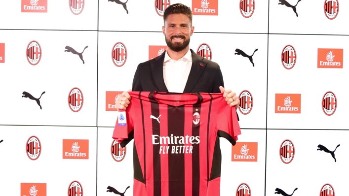 Olivier Giroud joins Milan