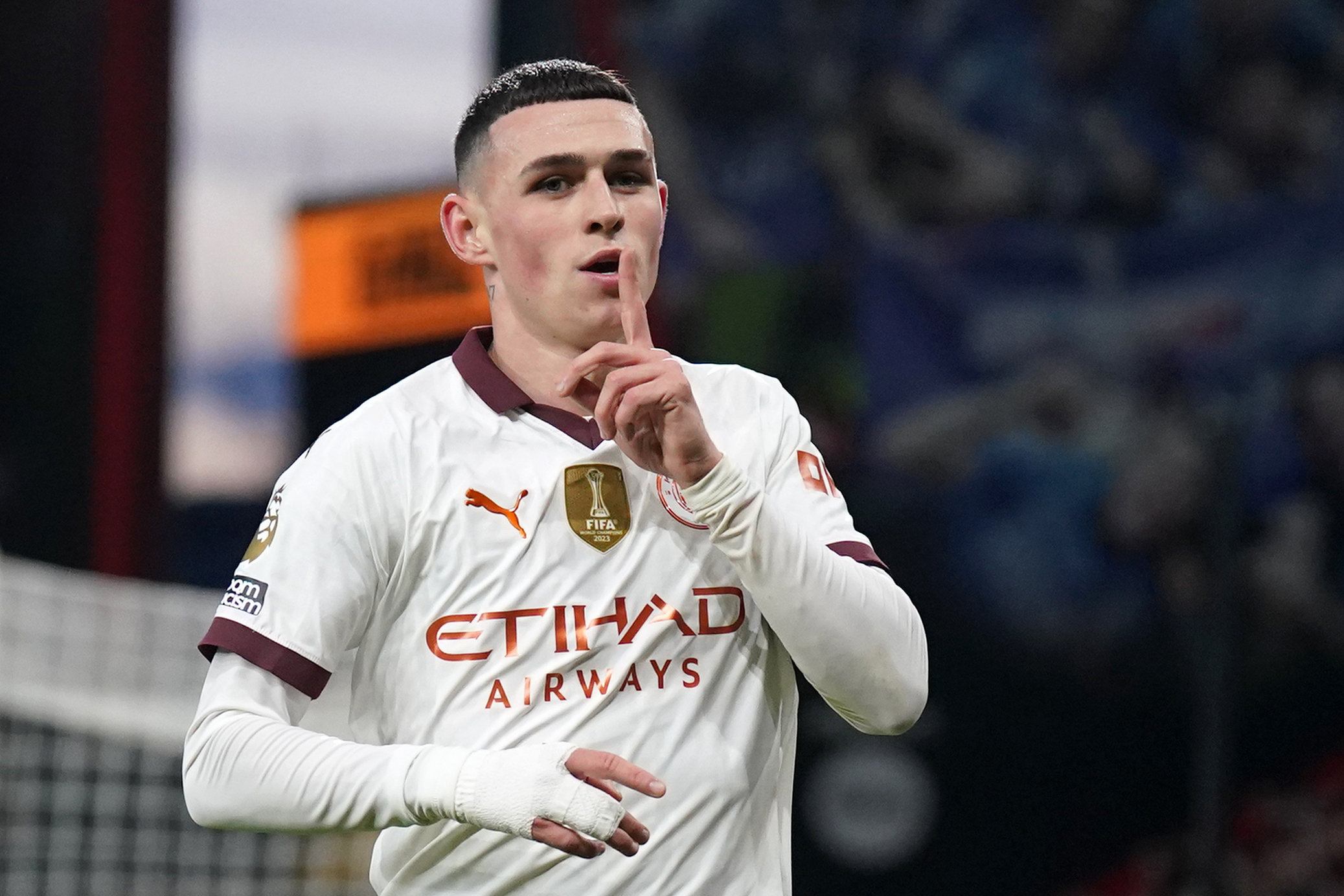 Manchester City’s Phil Foden celebrates