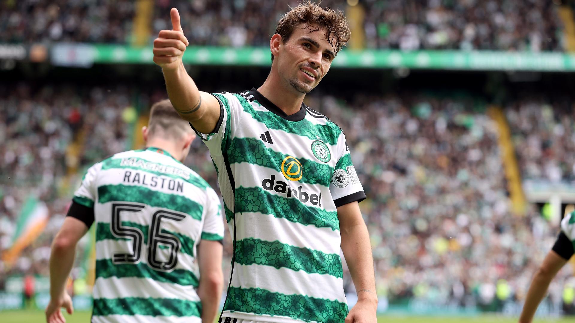 Matt O’Riley has scored in both Celtic’s games so far (Steve Welsh/PA)
