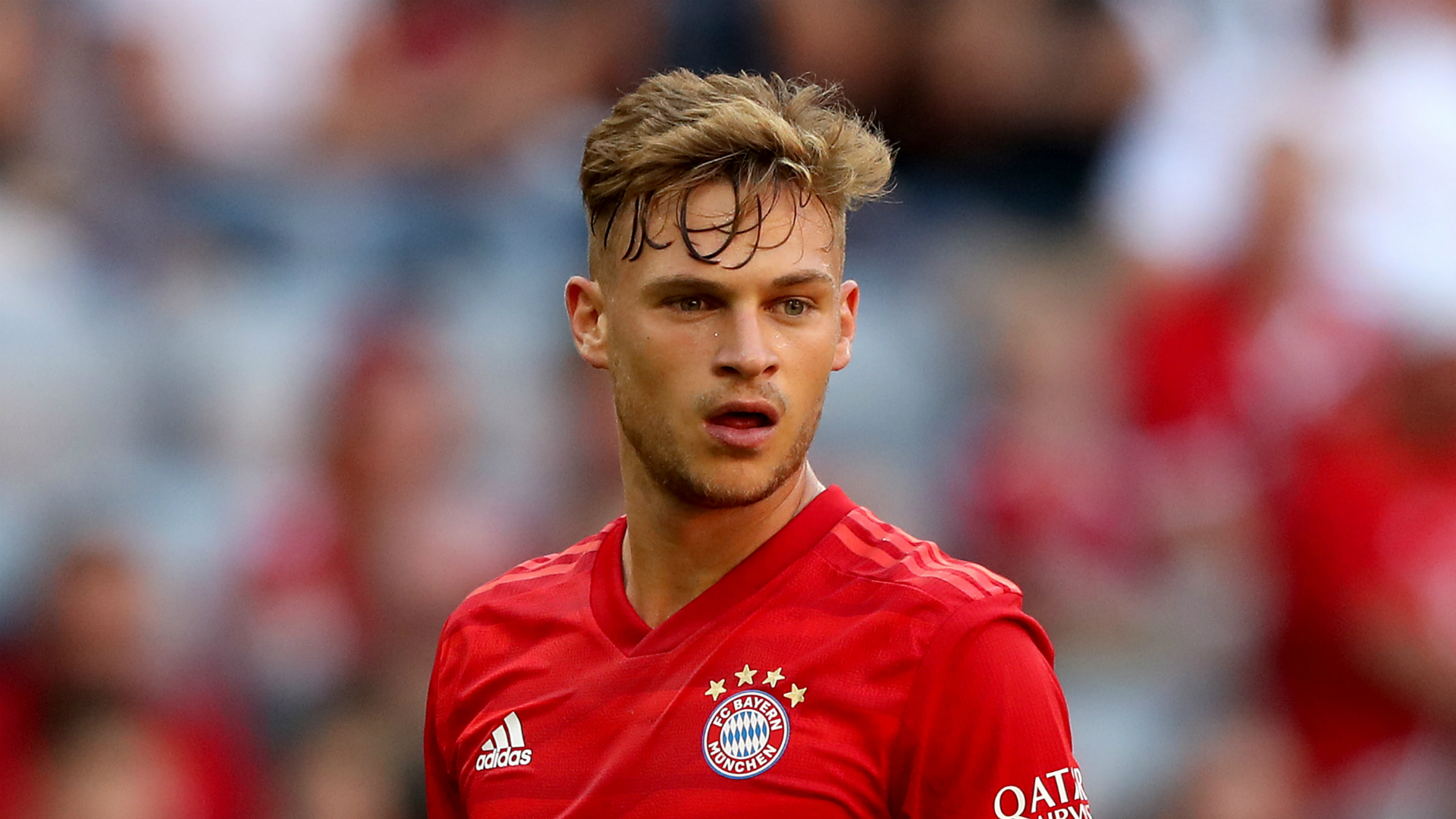  Joshua Kimmich is playing soccer for Bayern Munich in the Bundesliga.