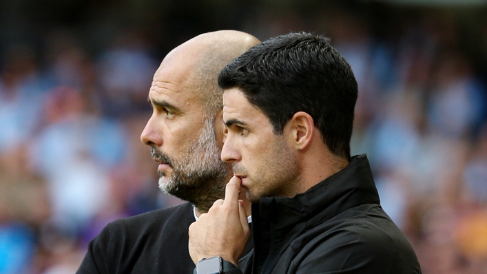Pep Guardiola and Mikel Arteta worked together for three years at Manchester City