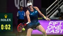 Rybakina overcomes Wang test to reach last 16 in Qatar