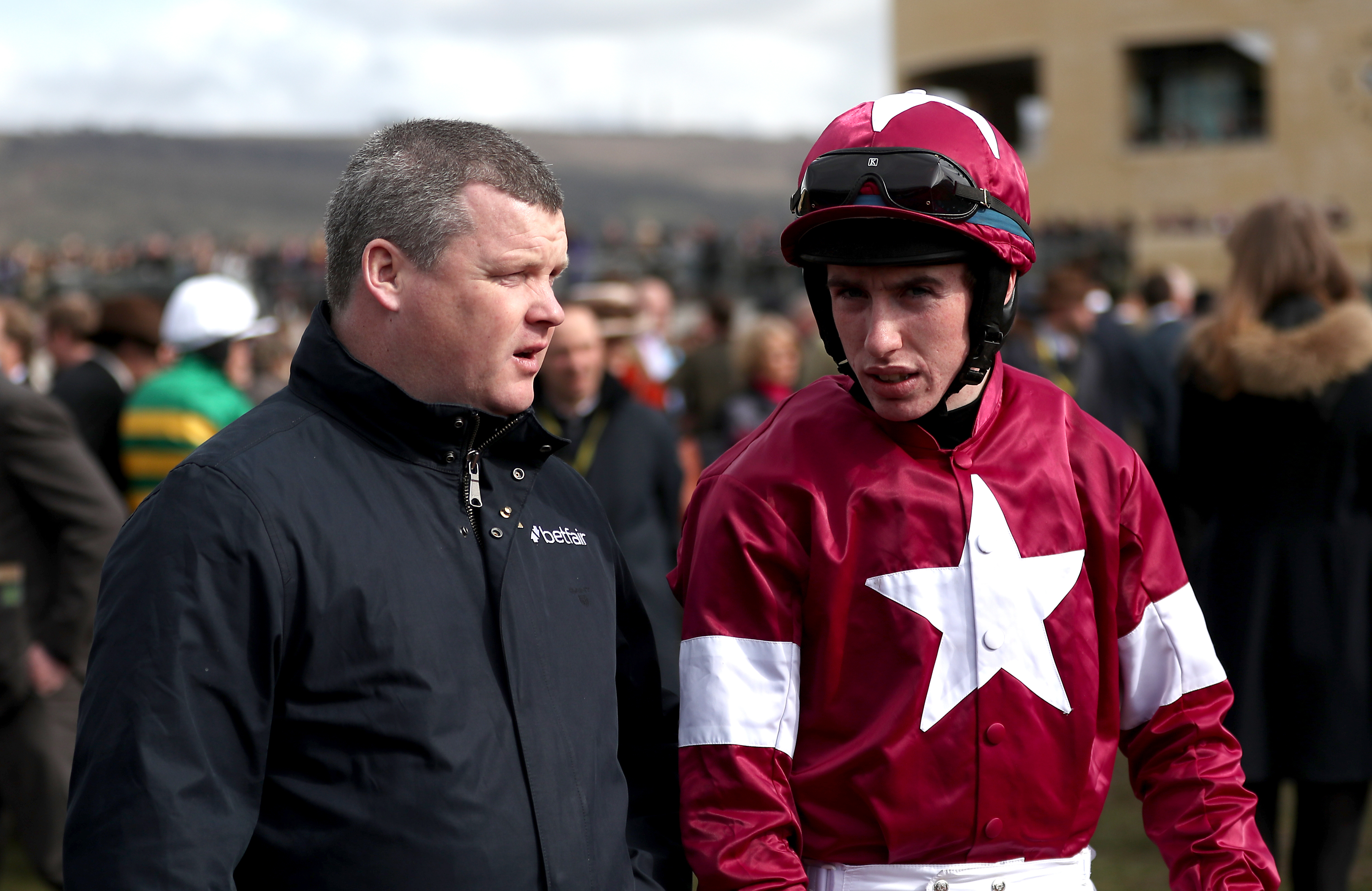 Kennedy and Gordon Elliott at the Festival in 2018