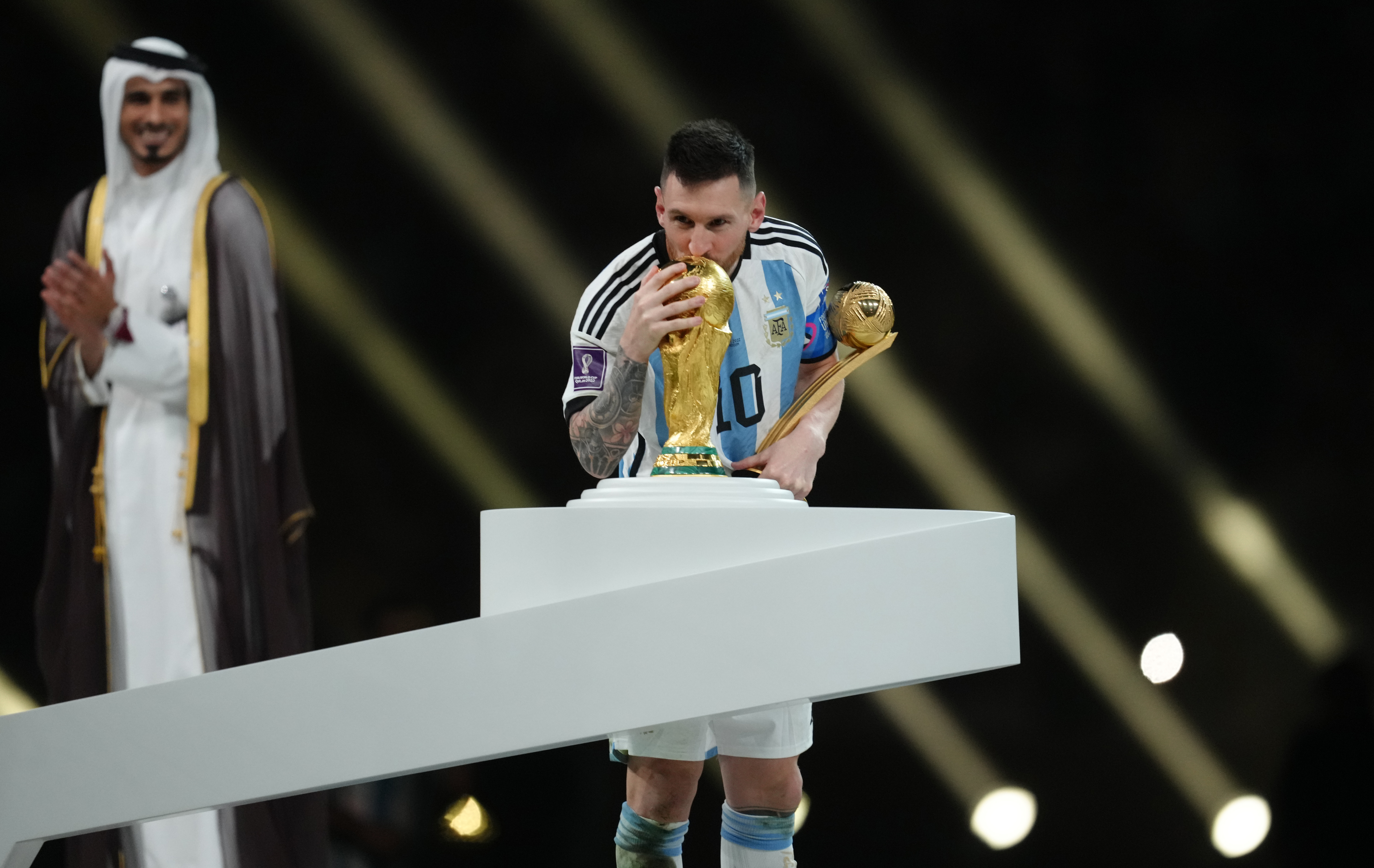 Messi captained Argentina to World Cup success last year