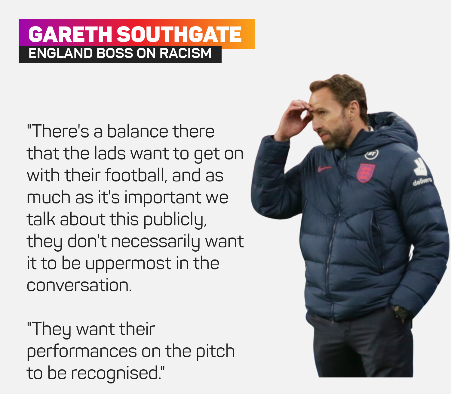 England head coach Gareth Southgate