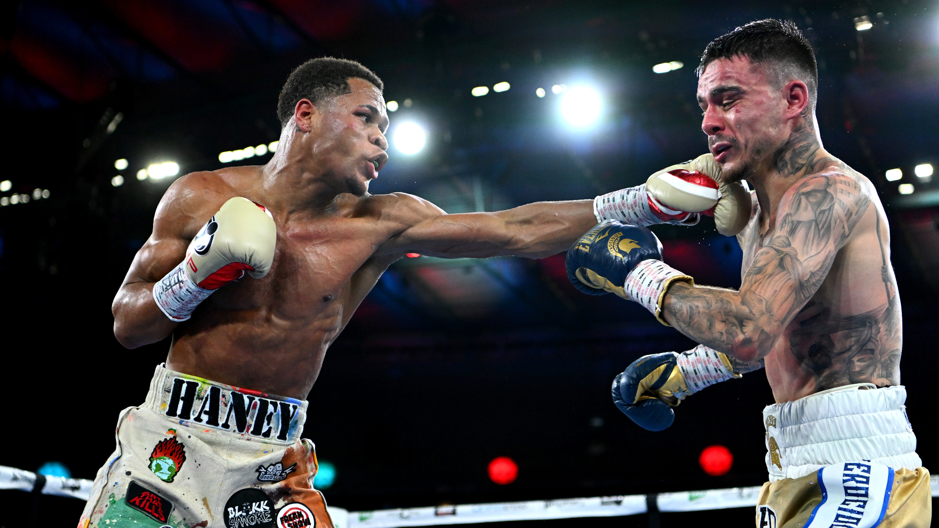 Devin Haney beat George Kambosos by unanimous decision to unify the four lightweight titles