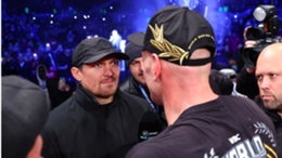 Usyk went face-to-face with Fury earlier this month