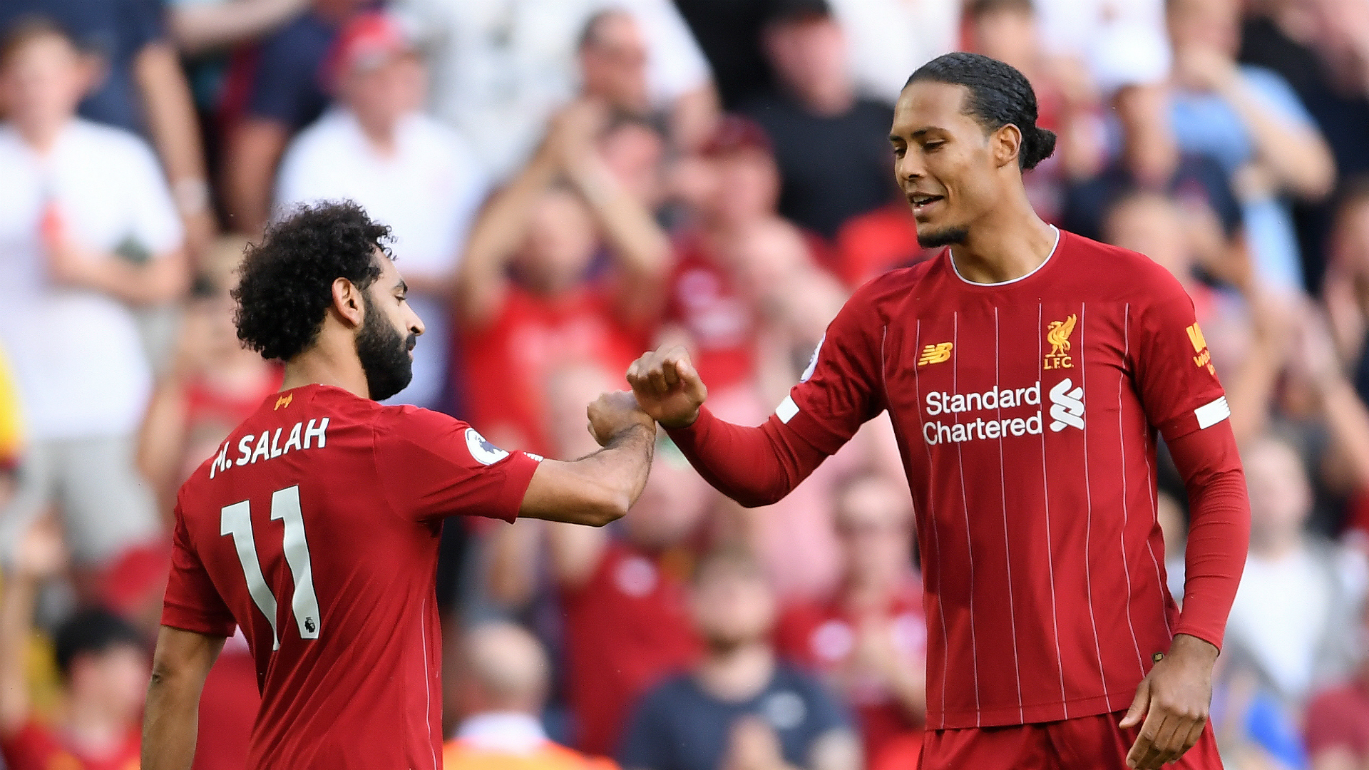 Mohamed Salah and Virgil van Dijk are both doubts to face Wolves