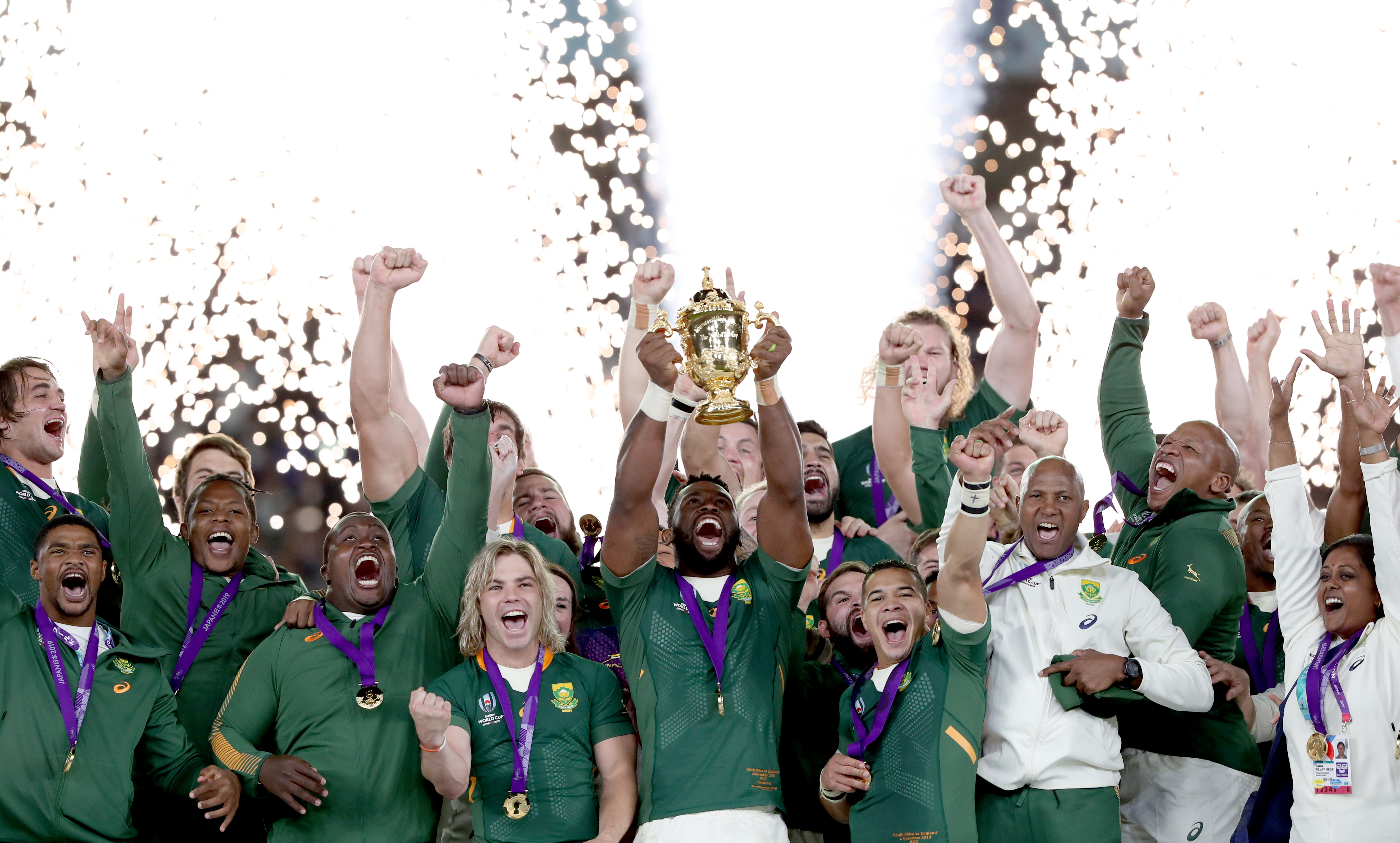 South Africa lifted the Webb Ellis Trophy in Japan in 2019
