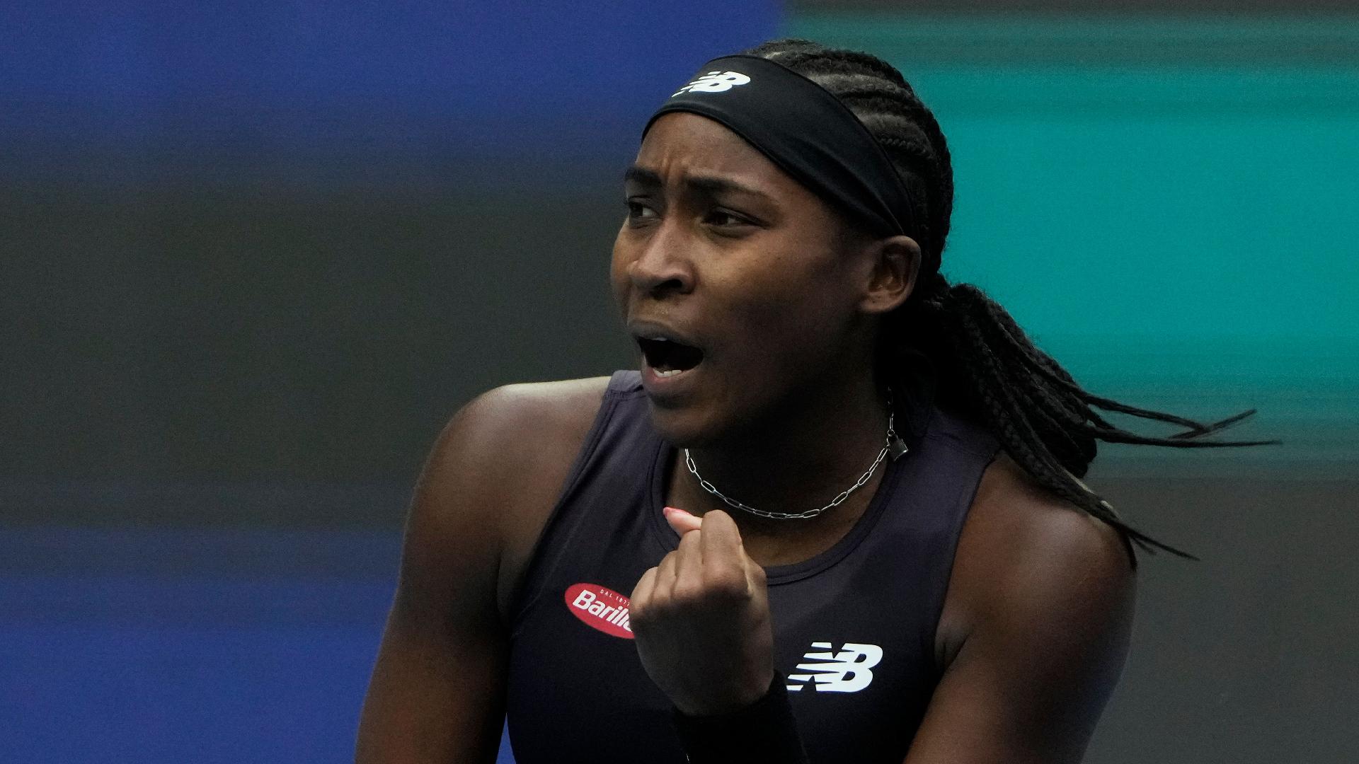 Coco Gauff extends winning run to 16 by beating Maria Sakkari in Beijing