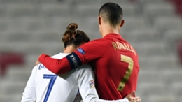 Antoine Griezmann and Cristiano Ronaldo