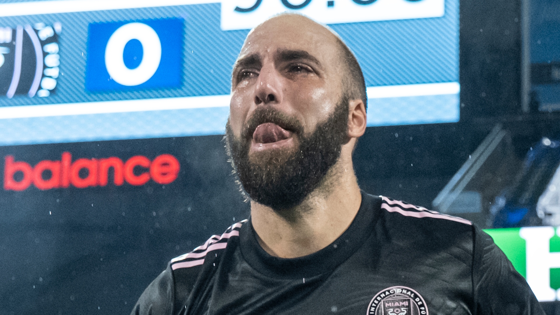An emotional Gonzalo Higuain upon his retirement