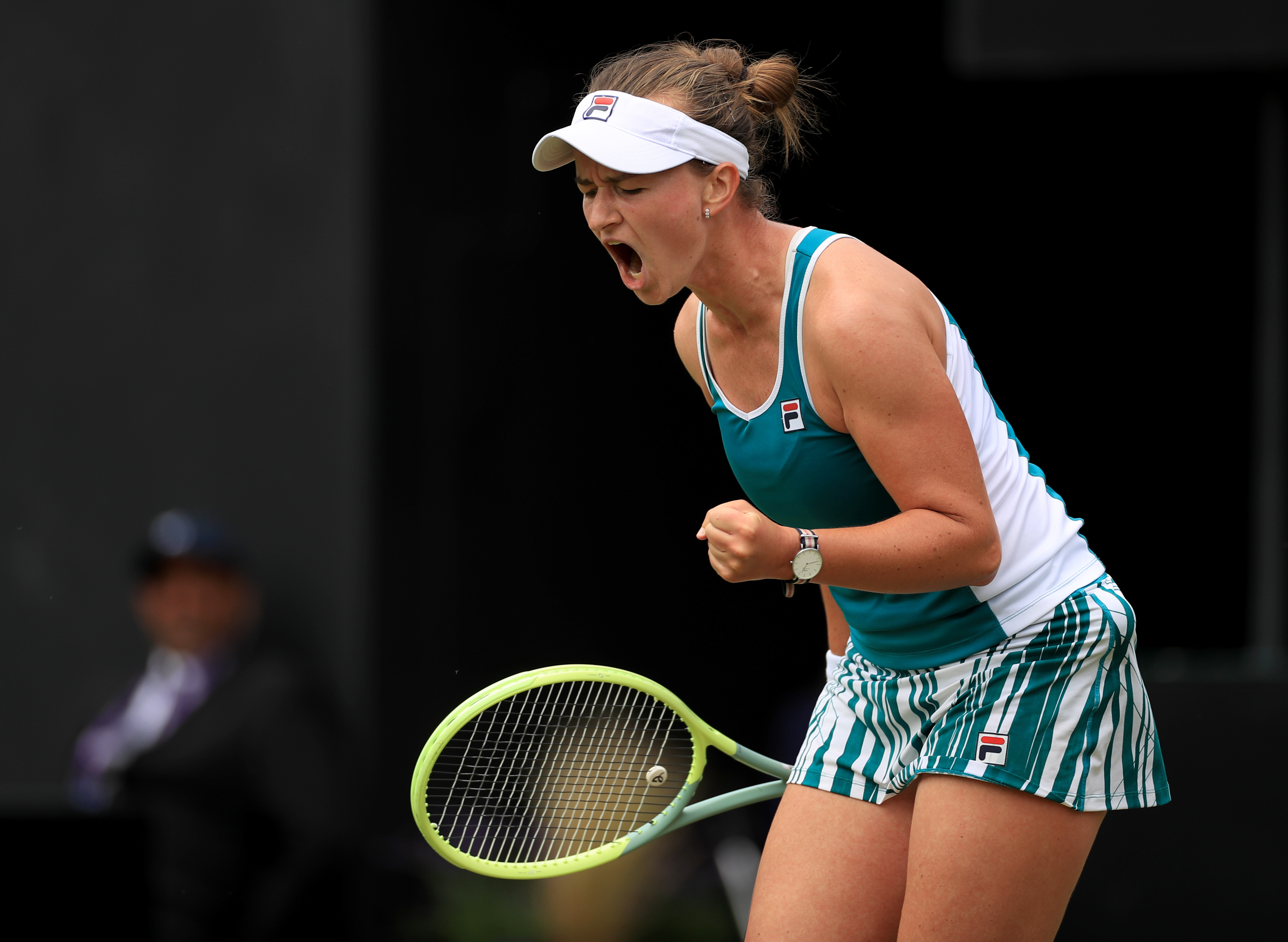 Barbora Krejcikova celebrates