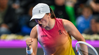 Swiatek's Qatar four-peat quest continues with victory over Rybakina
