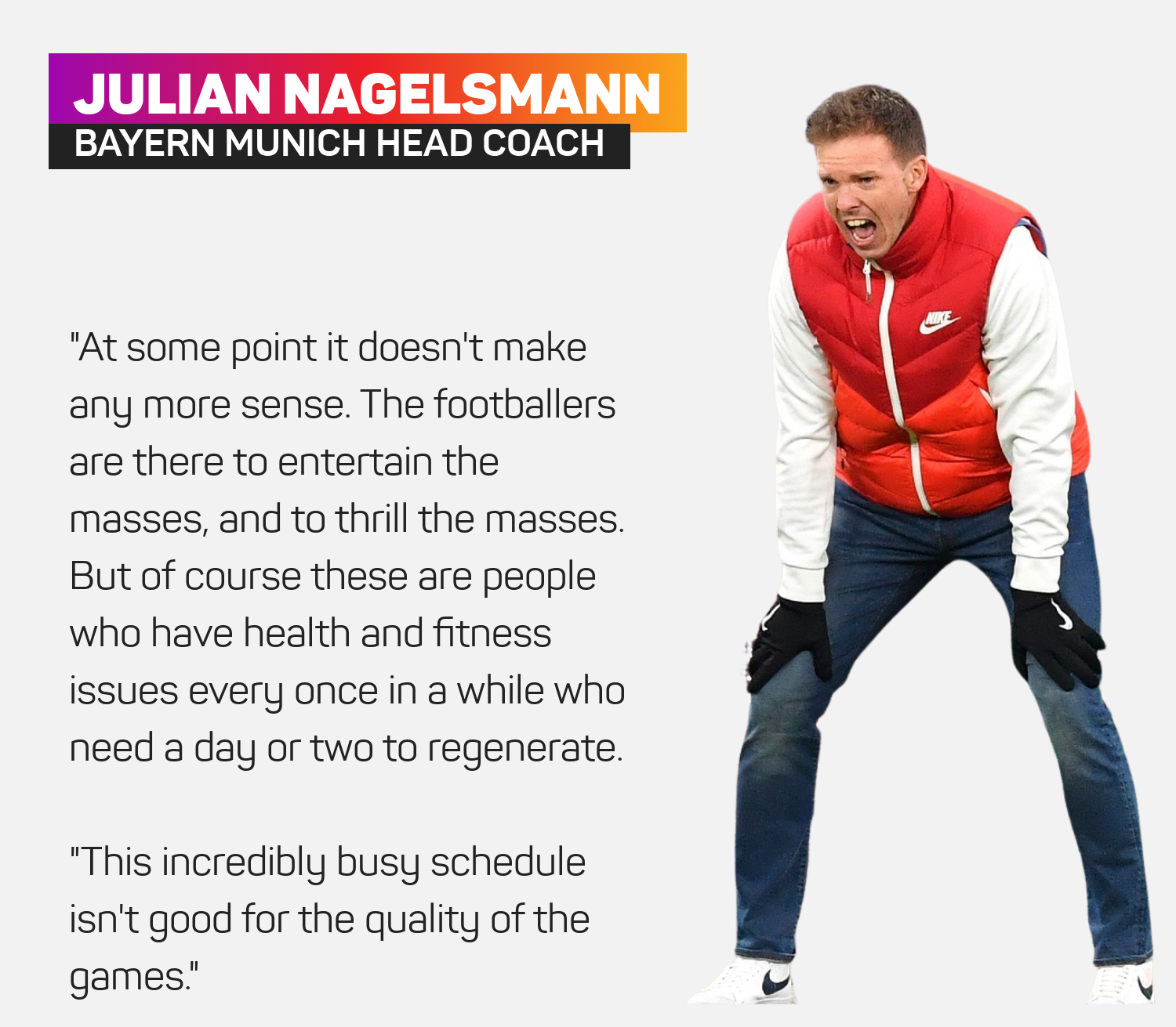 Julian Nagelsmann on World Cup plans