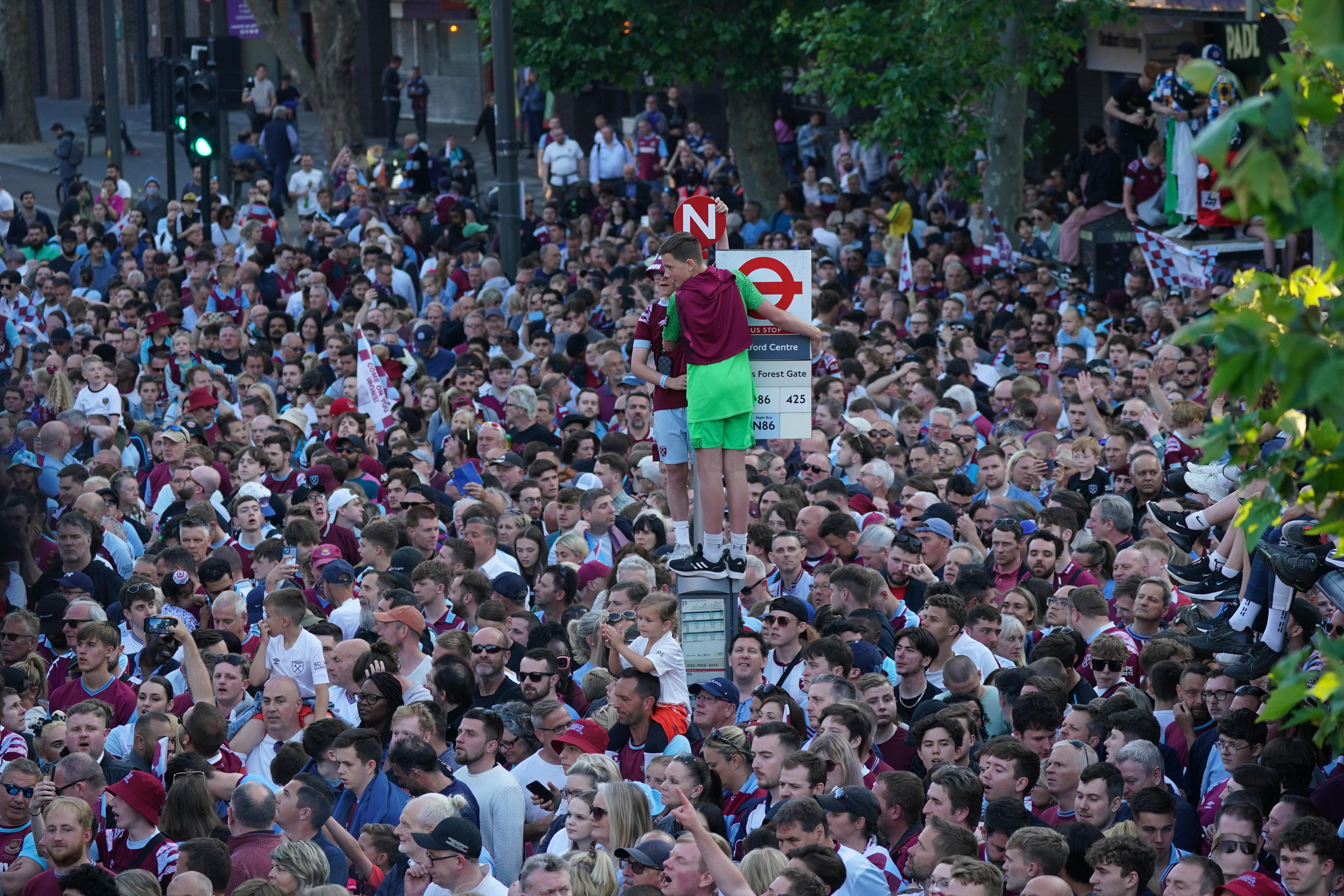 West Ham fans turned up in their numbers to see their heroes