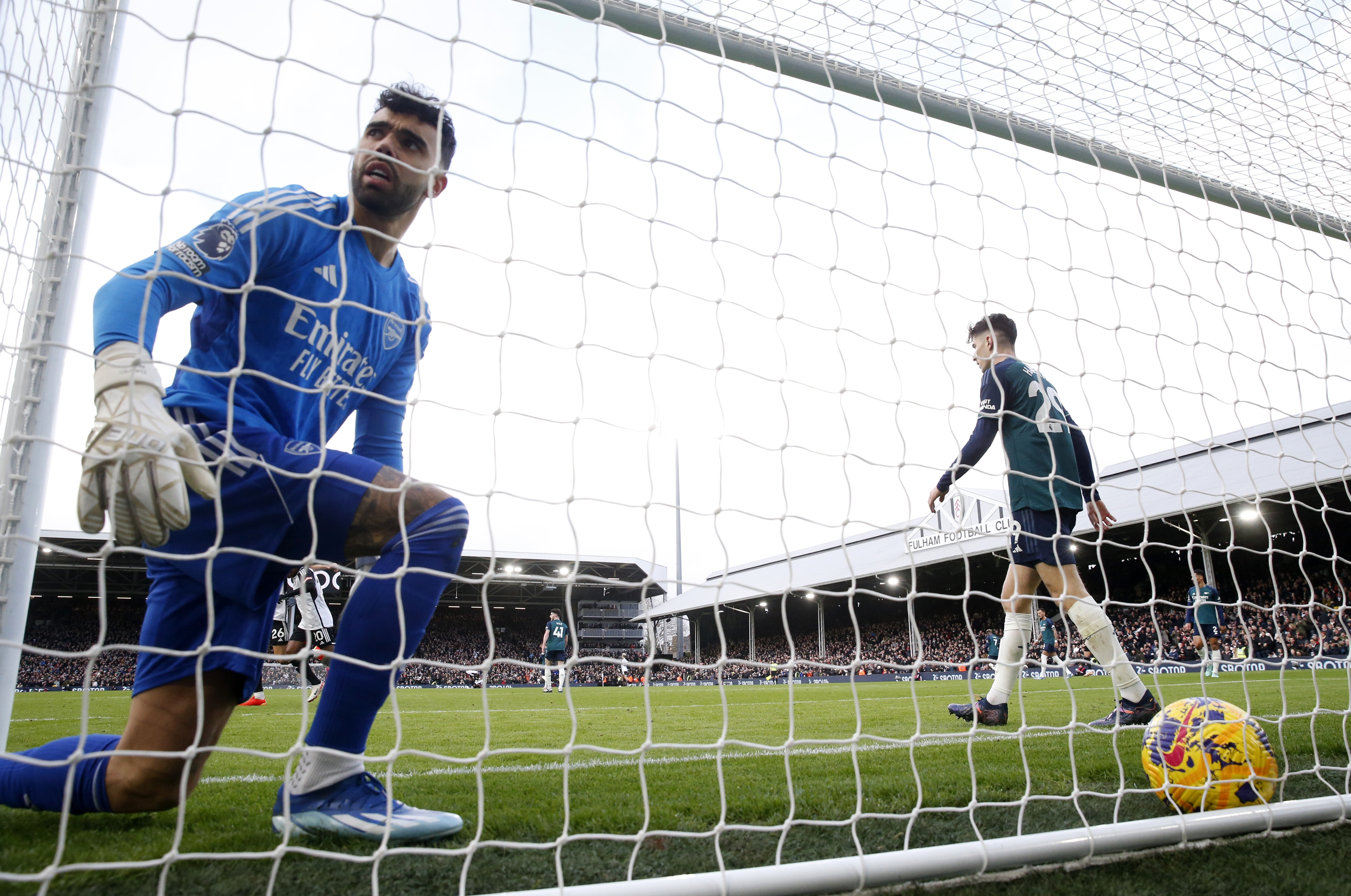 Arsenal were beaten at Fulham