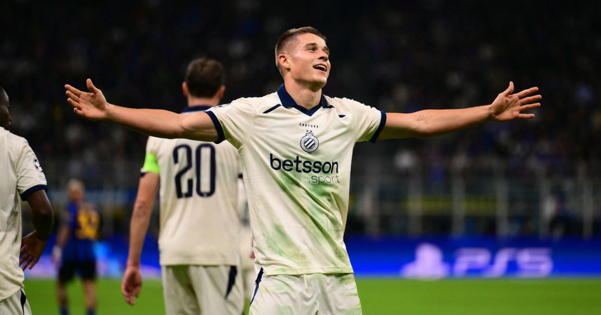 Club Brugge forward Nicolò Tresoldi