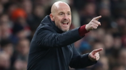Erik ten Hag was busy on the touchline in Manchester United's loss at Arsenal