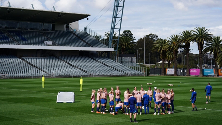 England have been training at the home of the Central Coast Mariners (Zac Goodwin/PA)