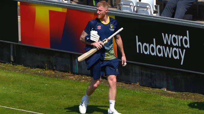 Ben Stokes after a net session for Durham