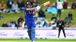 Shubman Gill in action for India