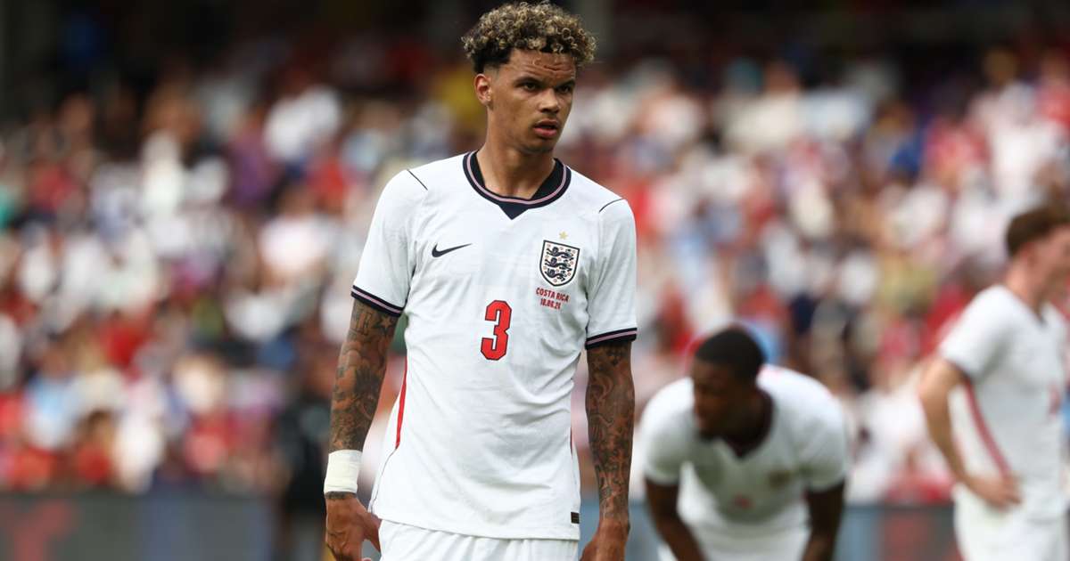 Nico O'Reilly in action for England
