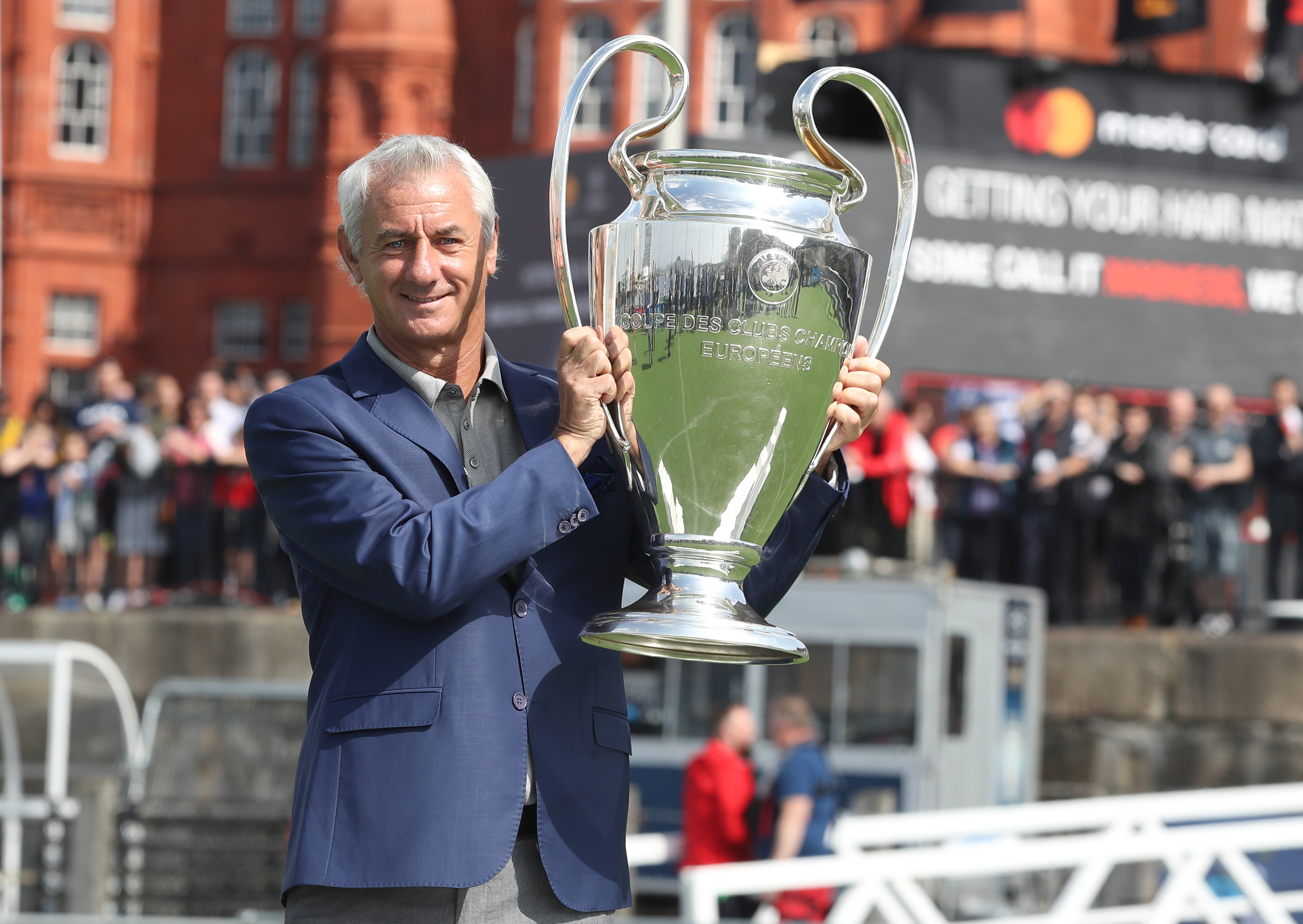 Ian Rush with the Champions League trophy