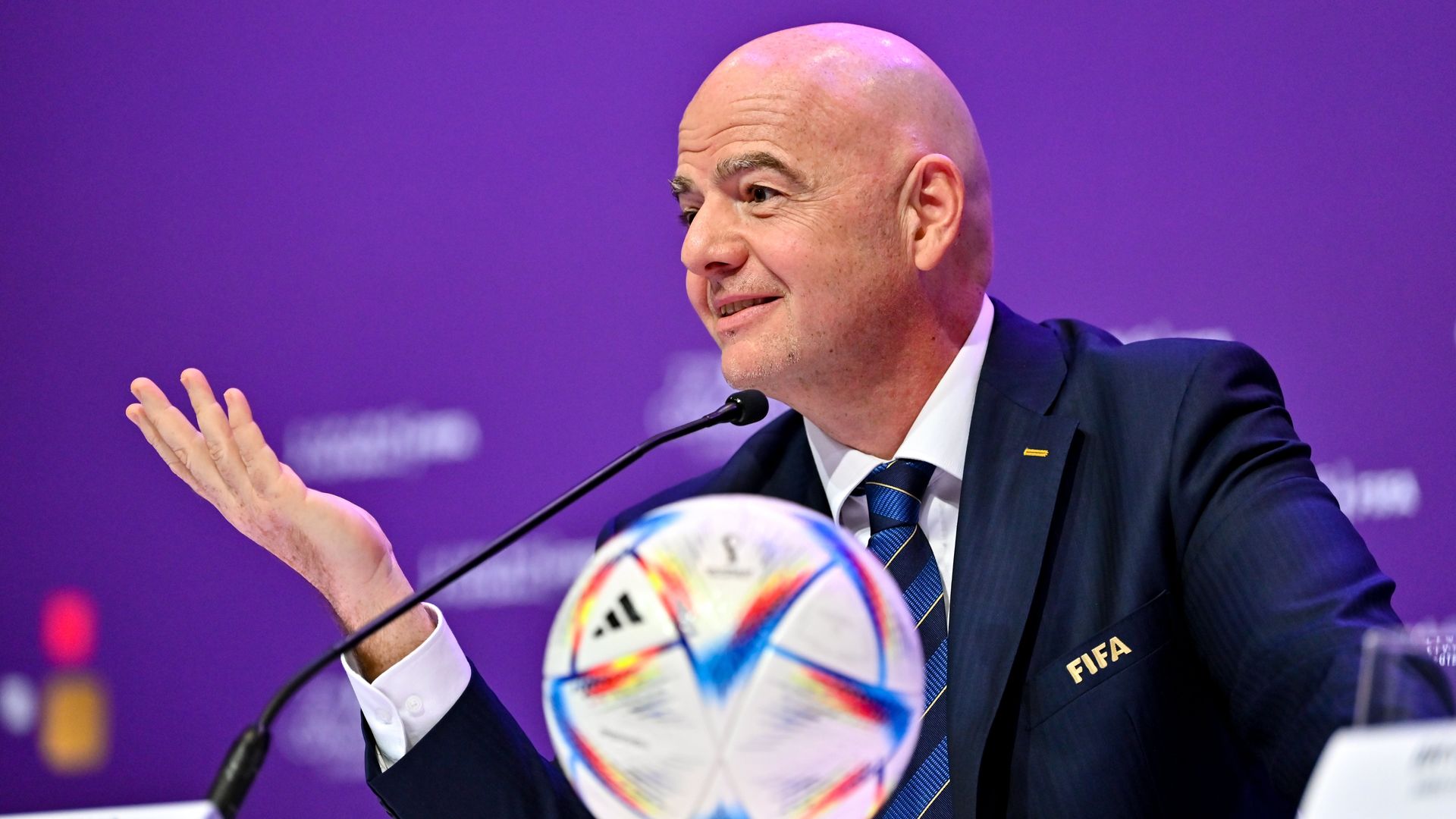 Gianni Infantino hopes to reintegrate Russia