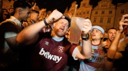 West Ham fans made the right impression in Prague (James Manning/PA)