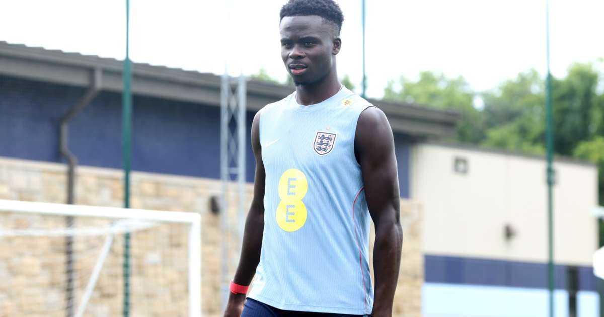 Bukayo Saka preparing for England