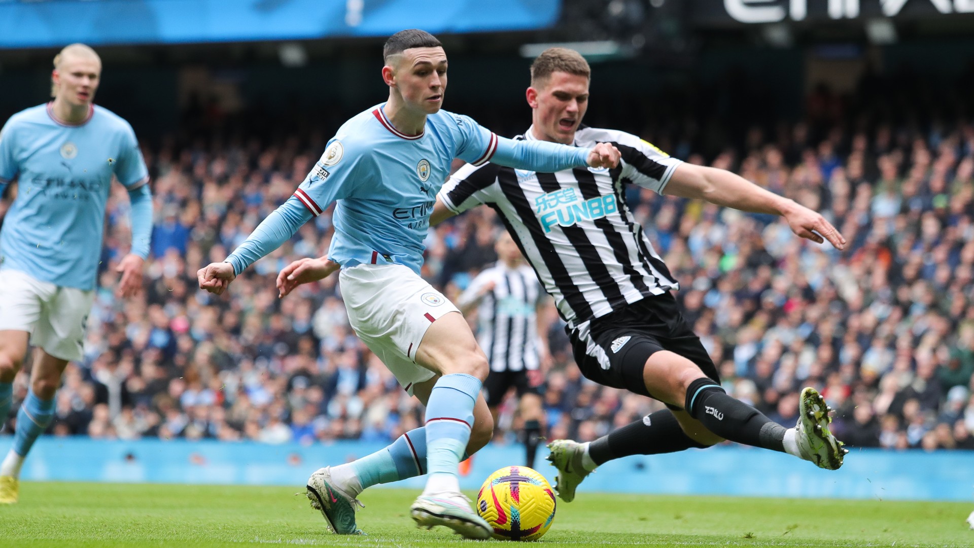 Manchester City 2-0 Newcastle United: Hard-fought win keeps champions on Arsenal's heels