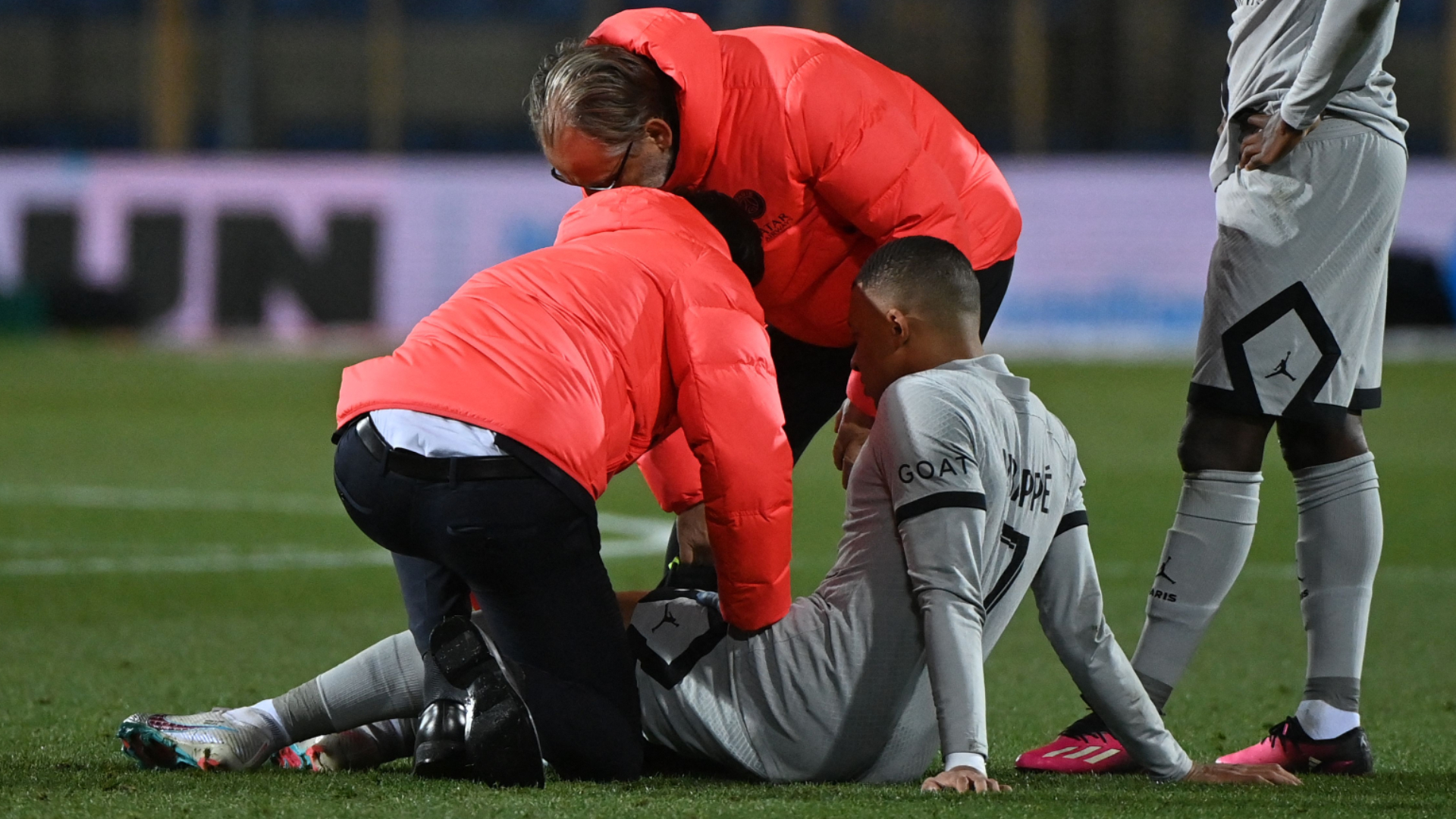 Mbappe limped off in the 21st minute and headed straight down the tunnel