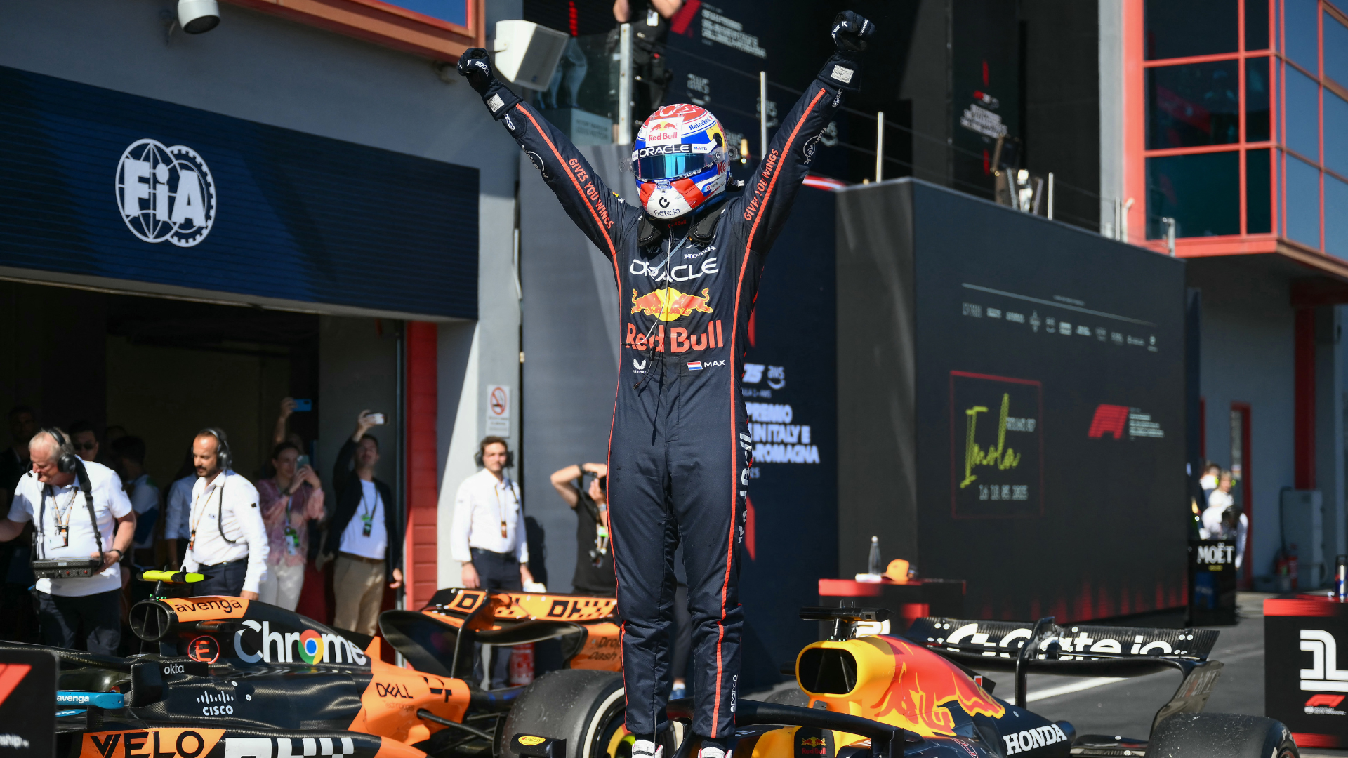 Emilia-Romagna Grand Prix: Verstappen storms to victory over Norris and Piastri