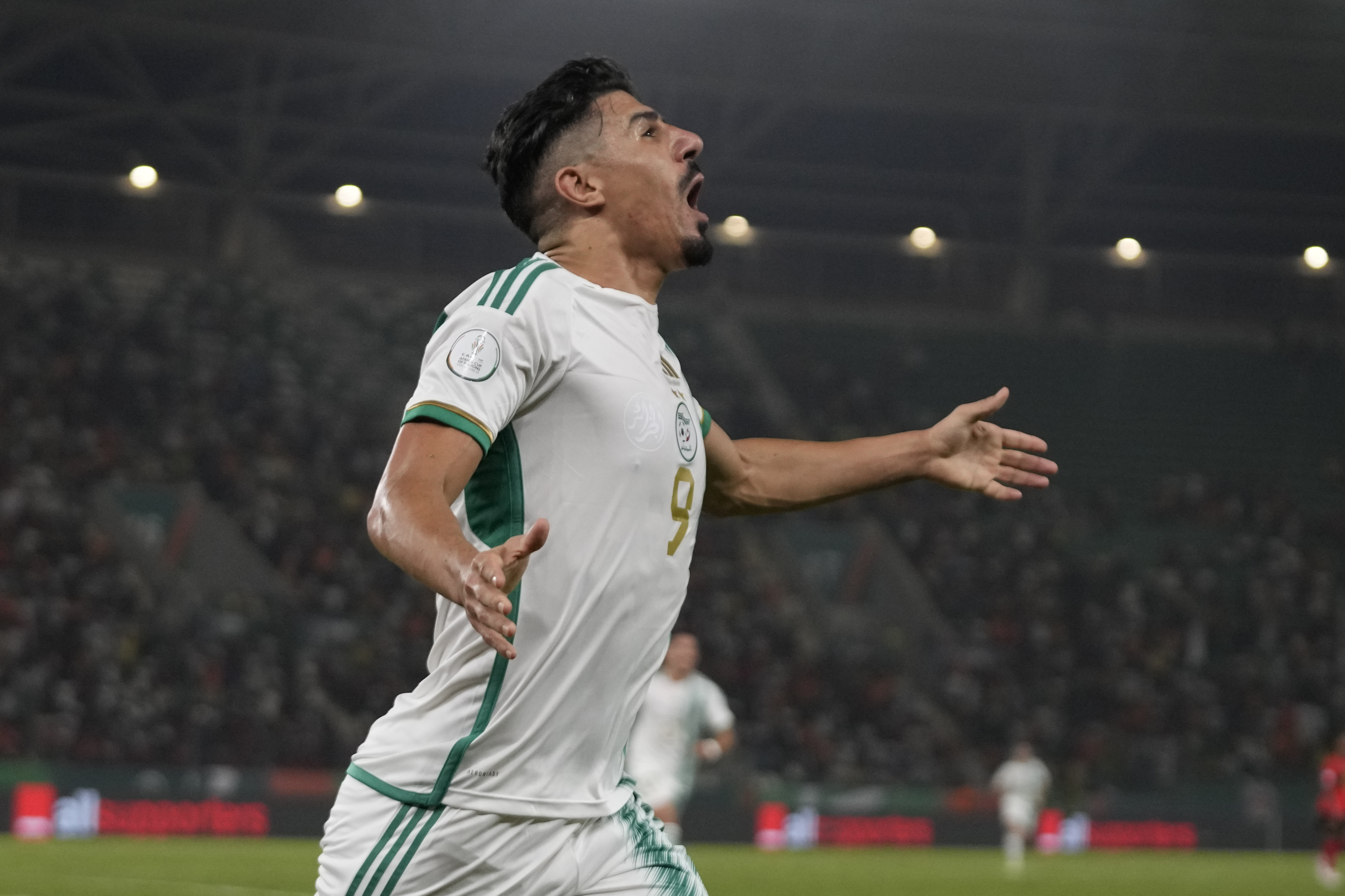 Baghdad Bounedjah celebrates