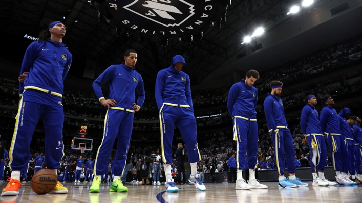 The Warriors stood for a moment's silence