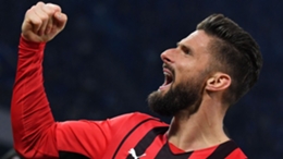 Olivier Giroud has netted nine league goals for Milan as they chase the Serie A title