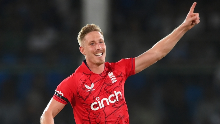 Luke Wood took three wickets on his England debut