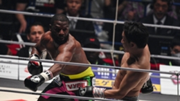 Floyd Mayweather stopped Mikuru Asakura inside two rounds on Sunday