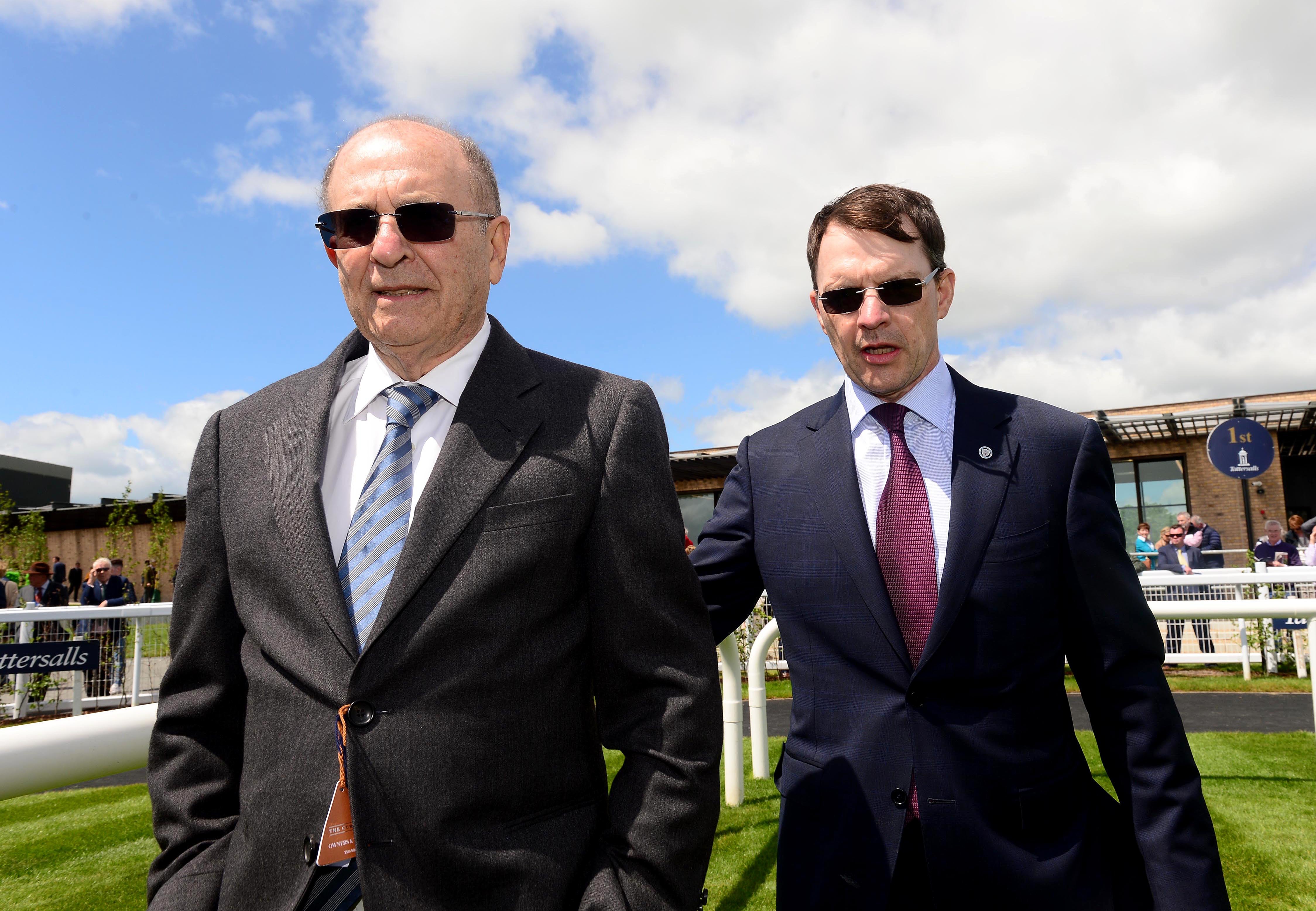 Tabor (left) and Aidan O'Brien will look at 10-furlong options for Auguste Rodin