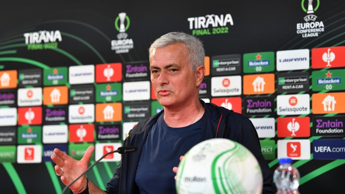 Jose Mourinho wants Roma to 'finish a journey' in Conference League final