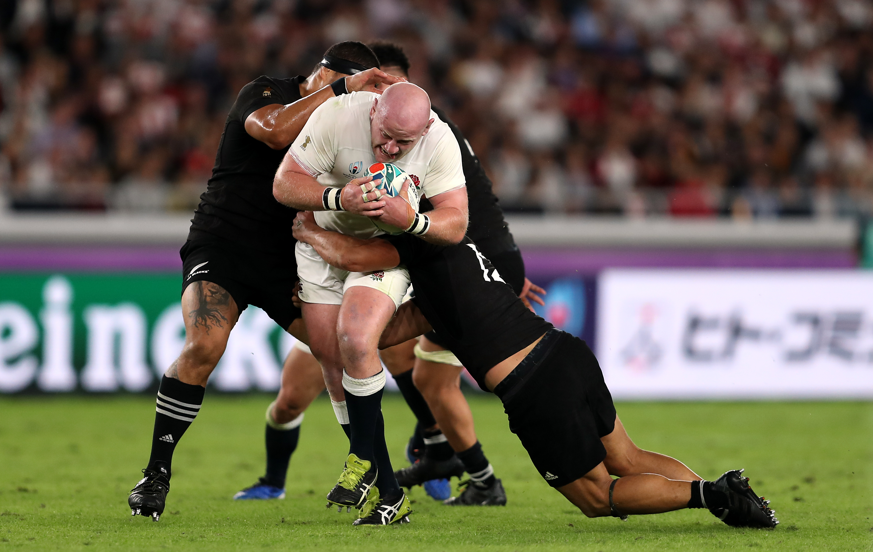 Dan Cole in action in the 2019 World Cup semi-final