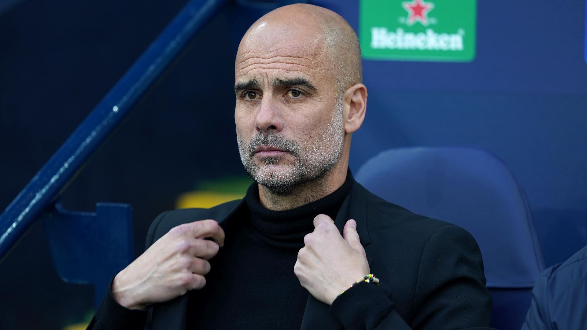 Pep Guardiola does not want to take all the credit for Manchester City’s season (Martin Rickett/PA)