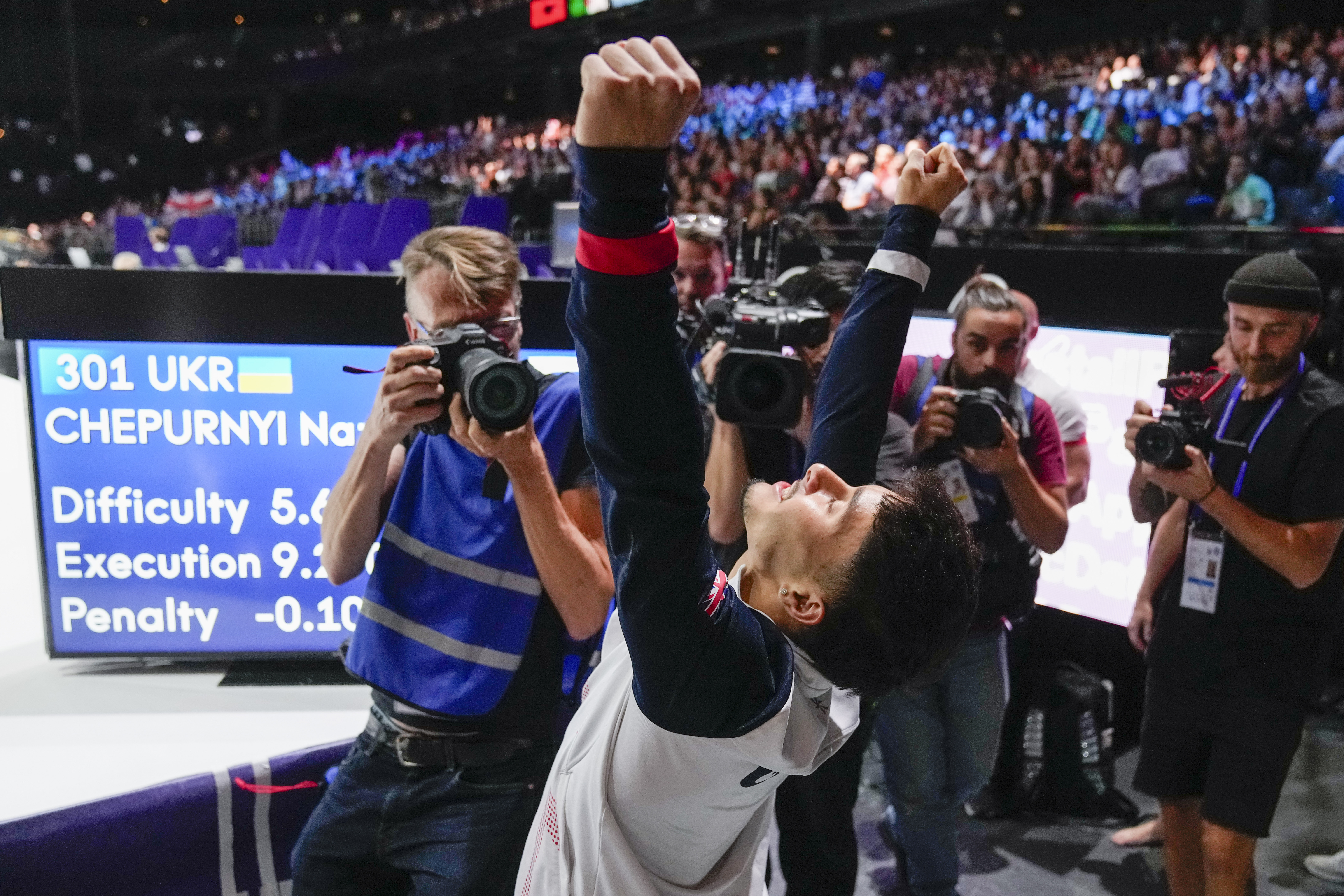 Jake Jarman became the first British gymnast to win gold in the vault at the World Championships in Antwerp