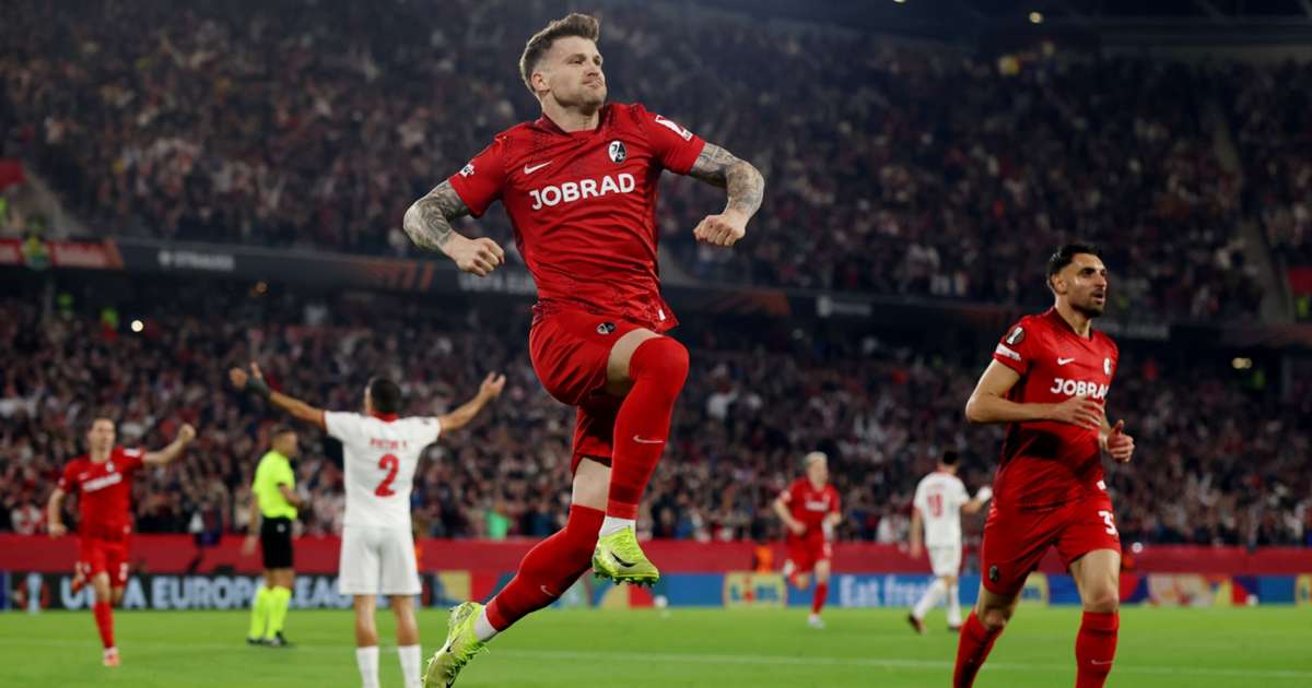 Freiburg 3-1 Braga (4-3 agg): Kubler books Europa League final place after Dorgeles red