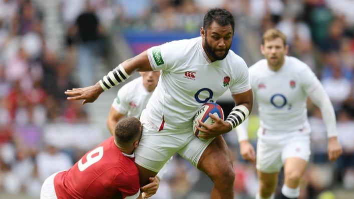 England's Billy Vunipola in action against Wales