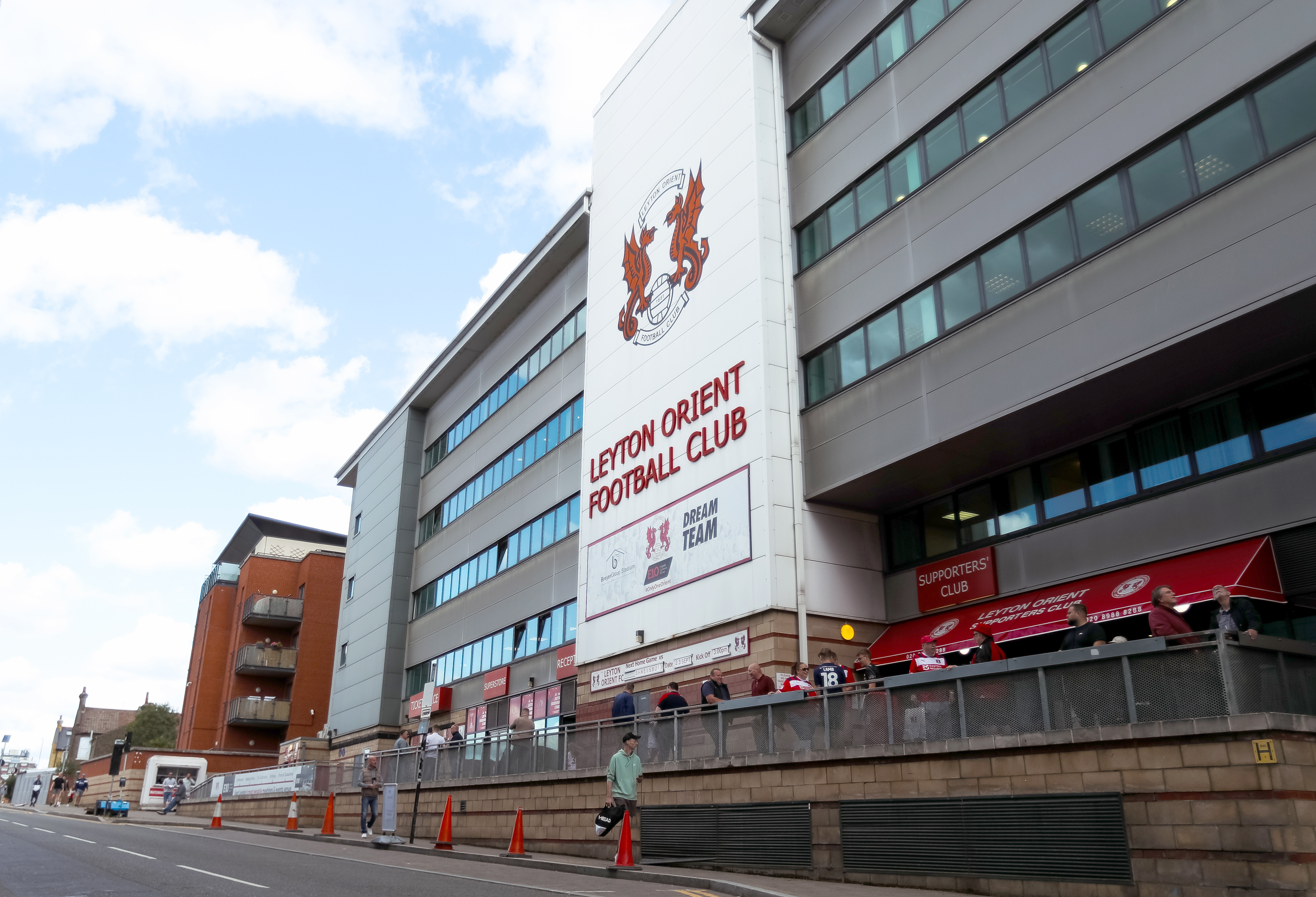 A external general view of Leyton Orient's stadium